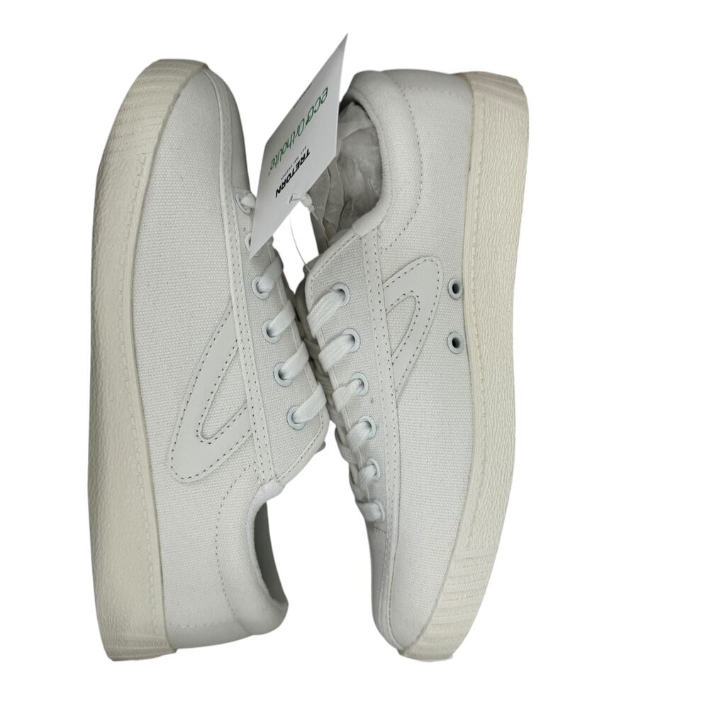 Tretorn Nylite Canvas Sneakers Vintage White Size 6 NWT Tuckernuck Preppy - Picture 4 of 7